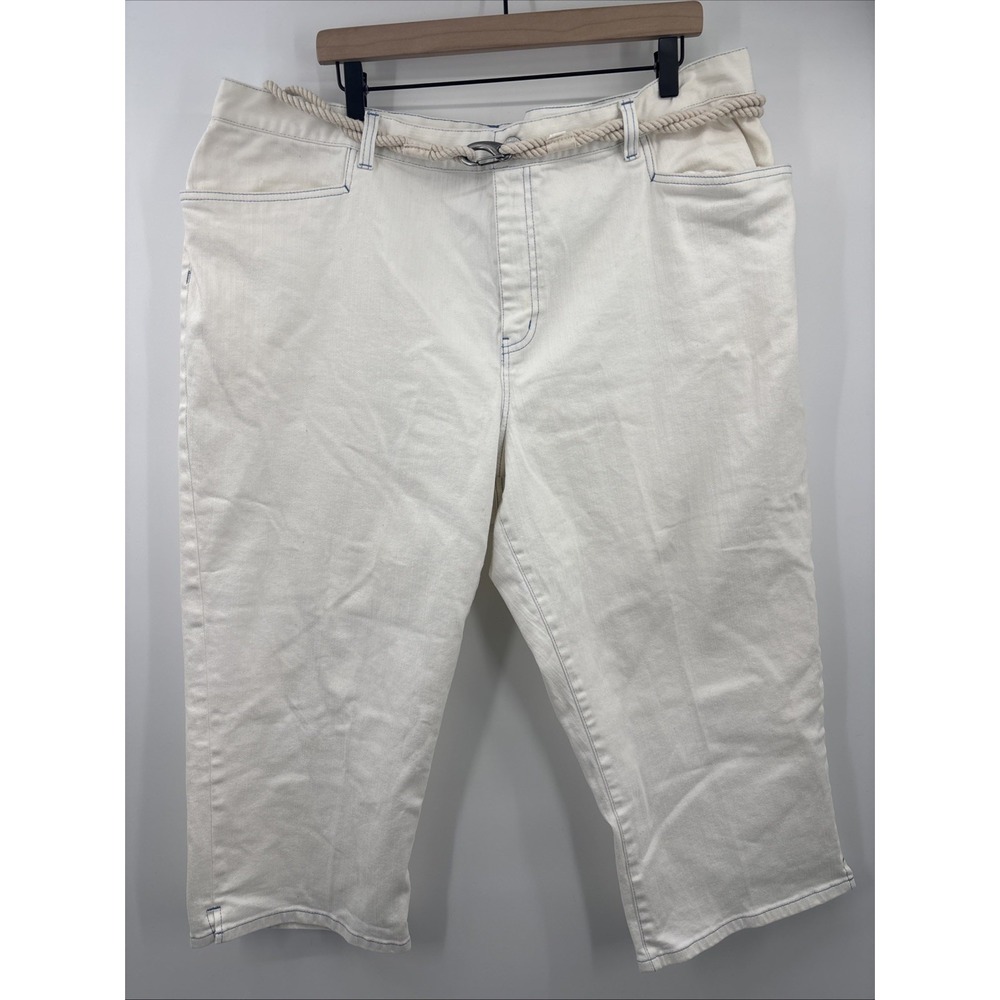 Lauren Ralph Lauren Jeans Size 20W Plus Nautical Classic Midcalf Belt Anchor
